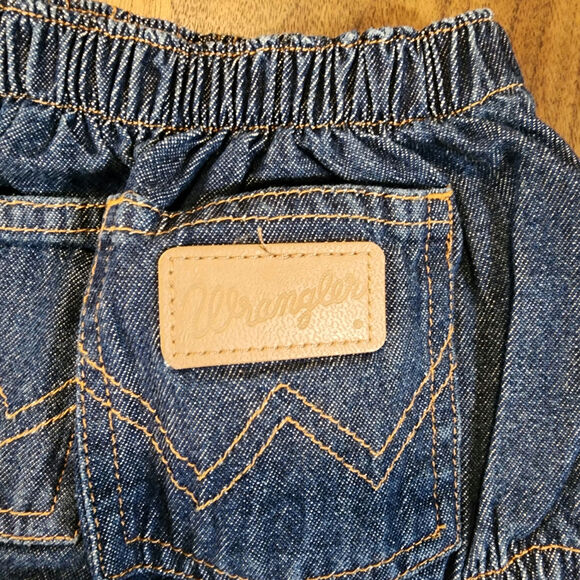 Wrangler Washed Indigo Jean Diaper Cover 6 Months NWT - Picture 4 of 4